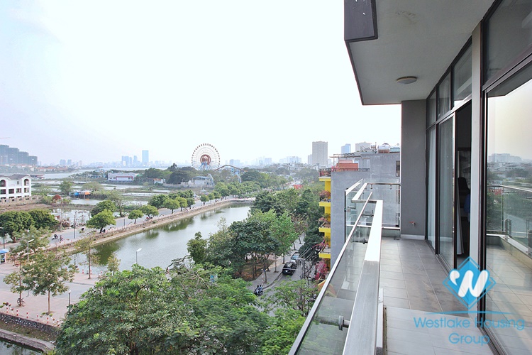 High floor 2 bedrooms apartment for rent in Trinh Cong Son, Tay Ho